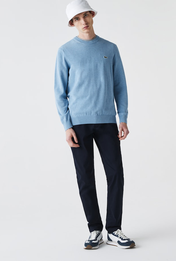 Lacoste Men's Organic Cotton Crew Neck Sweater - Butterworths