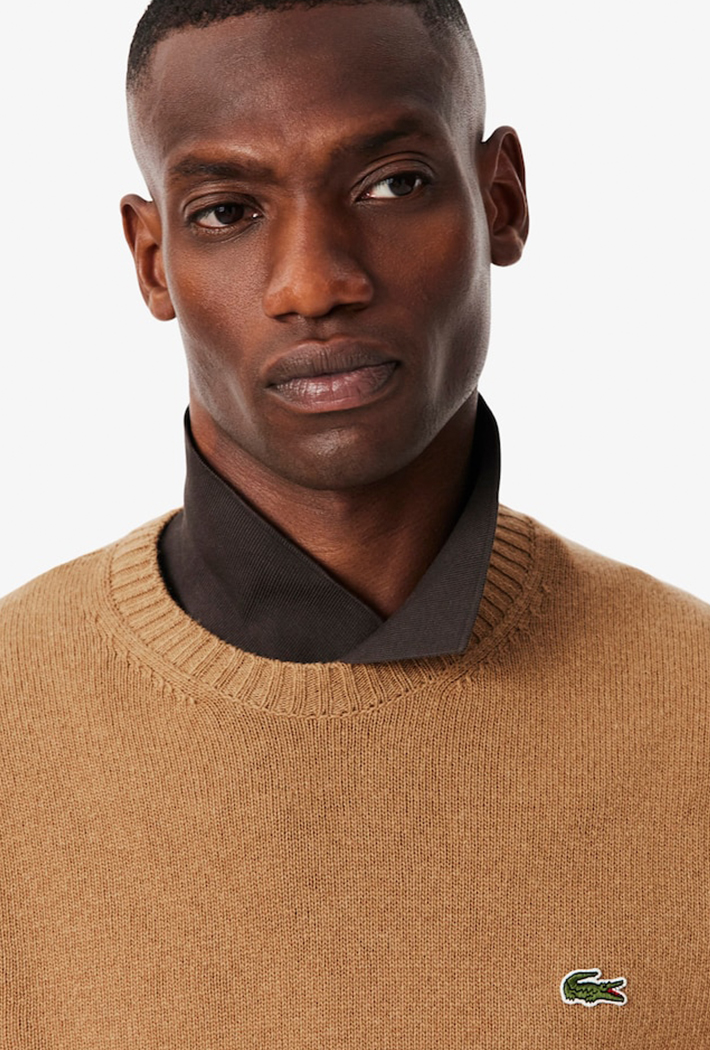 Lacoste Carded Wool Crew Neck Sweater - Image 2