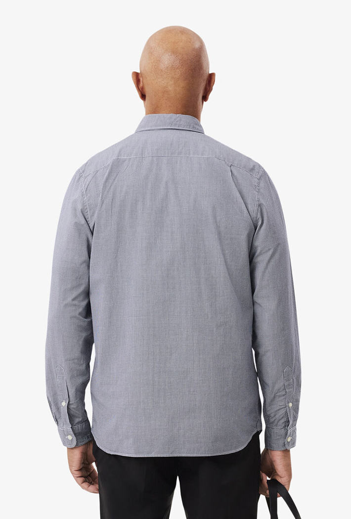 Lacoste Regular Fit Gingham Poplin Shirt - Image 3