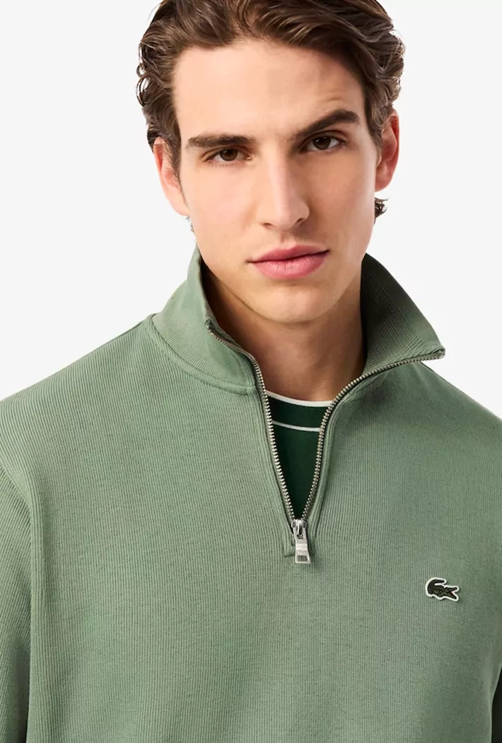 Lacoste Men's Zip-Up High Neck Interlock Sweatshirt - Image 2