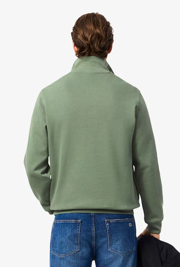 Lacoste Men's Zip-Up High Neck Interlock Sweatshirt - Image 3