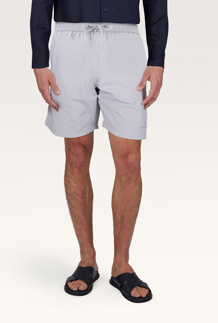 Paul & Shark Portofino Swim Shorts in Microfibre with Logo Embroidery