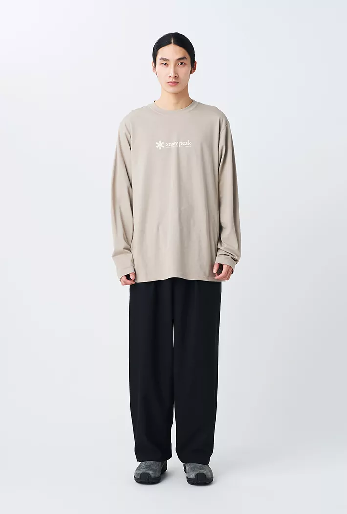 Snow Peak Soft Cotton Logo Long Sleeve T-Shirt