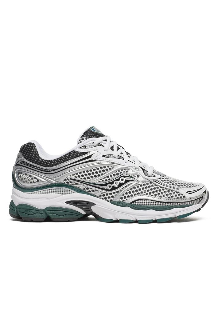 Men's White/Pine Green Saucony Progrid Omni 9 Og Trainers