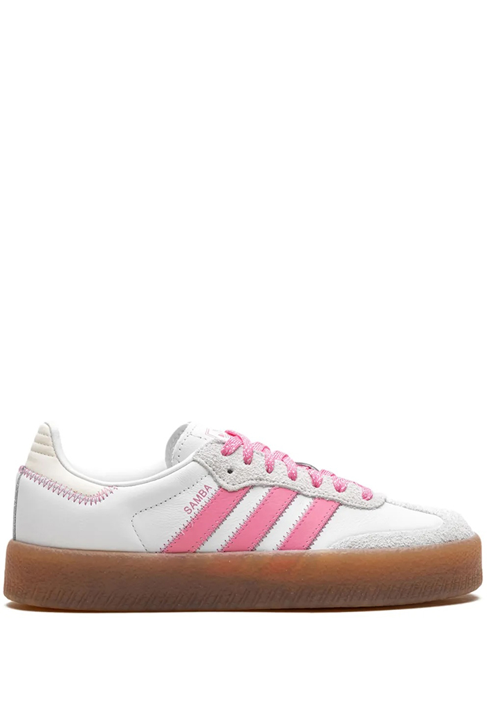 Women's White/Pink Adidas Originals Sambae Trainers