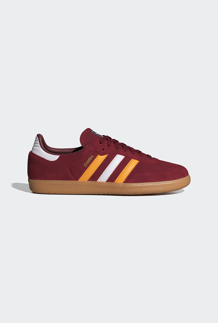 Men's Burgundy Adidas Originals Samba Og Trainers